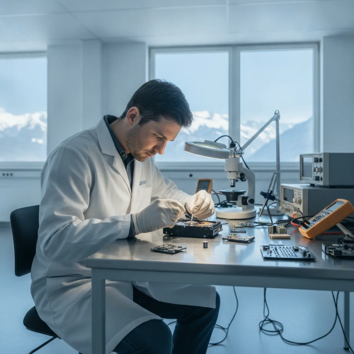 Récupération de données à Genève